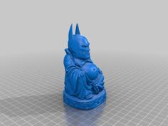 Big Head Batman Buddha Ornament 3D Printer Model