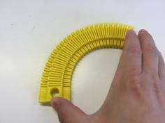 Customizable Flexible Toy Train Tracks 3D Printer Model