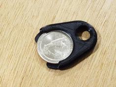 Aldi Shopping Cart Coin Holder – Keychain (U.S. Quarter) 3D Printer Model