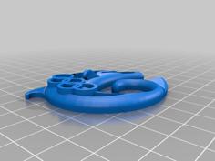 A Gold Medal For Swimming, In Slovenia Called Dolphin. 3D Printer Model