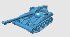 T92 US Light Tank 3D Printer Model