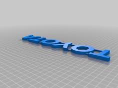 TOYOTA Badge 3D Printer Model