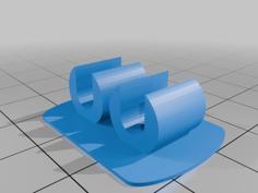 Spectra Tube Holder Single Pair 3D Printer Model