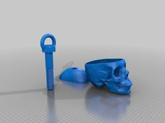 Skull & Brain Keyring 3D Printer Model