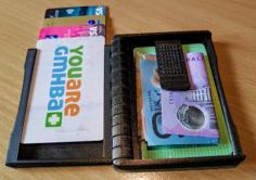 Folding Wallet Remix Now With Money Clip 3D Printer Model