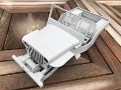 RC MB Jeep Front Bumper With Winch (Ossum) 3D Printer Model