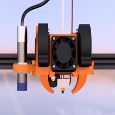 CR10(s) Ultimate Modular X-carriage Cooling Upgrade With Dual Radial Fans 3D Printer Model