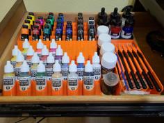 Paint Rack For Vallejo Model Paints 3D Printer Model