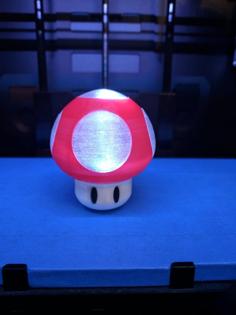 Super Mario Mushroom With Light 3D Printer Model