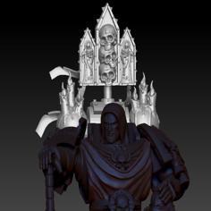 Space Marine Reliquary Backpack (unscaled) 3D Printer Model