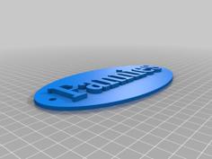 Fannies Sign For Toilet (Women, Ladies) 3D Printer Model