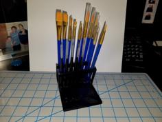 Paint Brush Holder / Stand 3D Printer Model