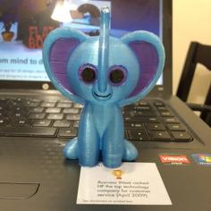 Cartoon Elephant 3D Printer Model