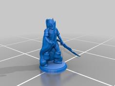 DnD Elves DesktopHero3D 3D Printer Model