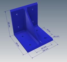 Large Fence Bracket 3D Printer Model