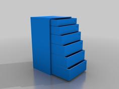 Parametric Drawers 3D Printer Model