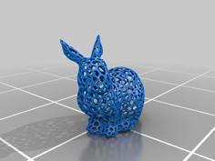 Voronoi Mesh Bunny Rabbit 3D Printer Model