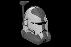 Commander Wolffe Phase 2 Helmet 3D Printer Model