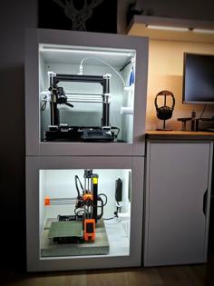 Ikea Platsa Modular Dual Prusa Enclosure (MINI/MK3s/Bear) 3D Printer Model