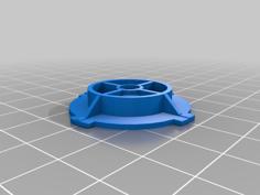 Quad Lock Compatible Fastenable Mount 3D Printer Model