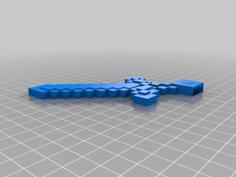 Minecraft Sword 3D Printer Model