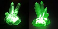 Led Light (Crystal On Rock) – USB Powered 3D Printer Model