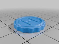 Checkers With An H King Side 3D Printer Model