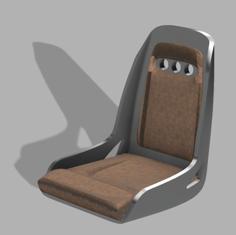 1:10 Scale Car Seat (Hot Rod Sport) 3D Printer Model