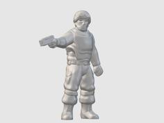 Station Security Officer (28mm/32mm Scale) 3D Printer Model