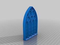 Gothic Window 3D Printer Model