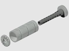 Baffeled Suppressor For Airsoft Use Only 3D Printer Model