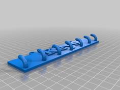 Triple Light Switch Key Holder 3D Printer Model