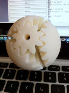 Eccentric Sphere Gears 3D Printer Model