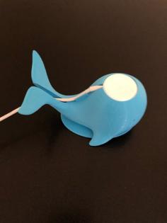 Pinksie The Whale Apple Watch Charger With Hidden Apple Logo Box 3D Printer Model