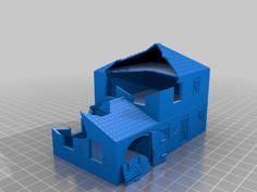 FOW Mediterranean Village – House V2 Damage 3D Printer Model