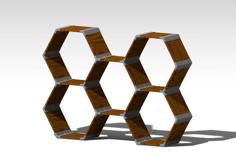 Modular Hexagone Fourniture 3D Printer Model