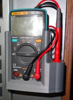 Multimeter Gehäuse / Case Mit Kabelfach, Kleben Oder Schrauben 3D Printer Model