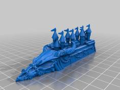 Dark Elf Fleet 3D Printer Model