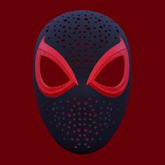 Marvel Spider-Man 2 | Upgraded | Miles Morales | Faceshell & Lenses 3D Printer Model