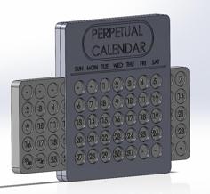 Perpetual Calender 3D Printer Model