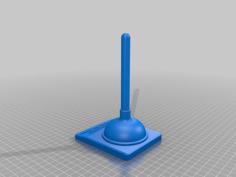 Golden Plunger Award 3D Printer Model