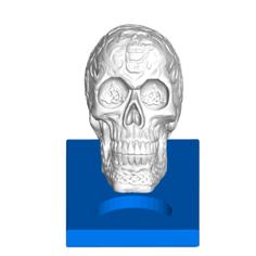 Celtic Skull Tealight Candle Holder 3D Printer Model