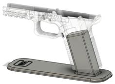 Glock 17/19 Pistol Stand 3D Printer Model