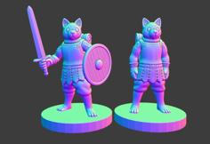 Dogfolk Warrior (Kuro) 3D Printer Model