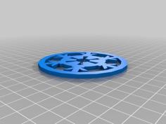 North Ridge Snow Mando Snowflake Logo 3D Printer Model