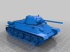 Soviet`s Tank Of WW2 – T-34 3D Printer Model