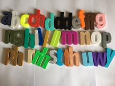 Welsh Alphabet Fridge Magnets 3D Printer Model