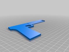 Pistol Comb 3D Printer Model