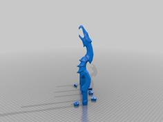 Dragon Priest Staff 3D Printer Model