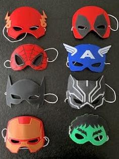 Kids Super Heros Mask 3D Printer Model